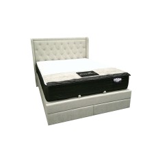 Quinn Upholstered Lift Drawer Bed King
